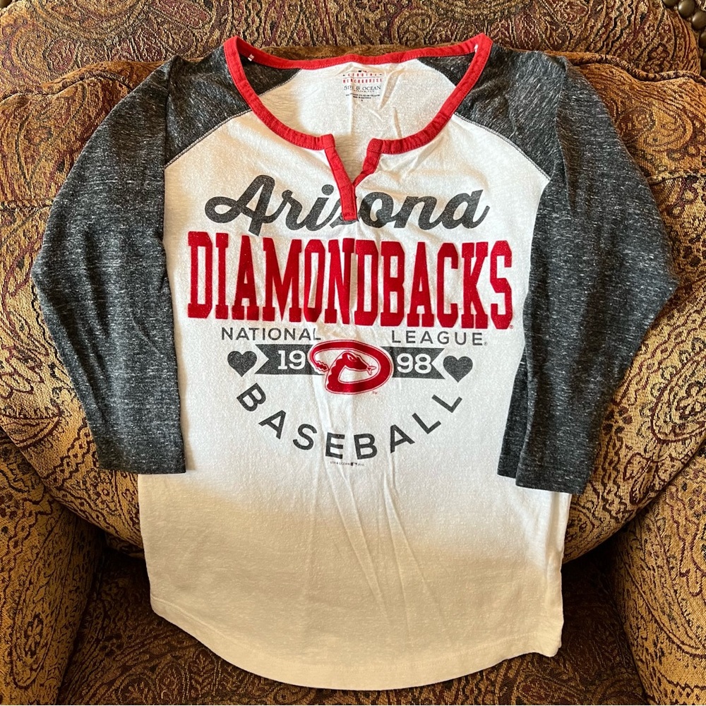 Arizona Dbacks Ladies Raglan Baseball Shirt